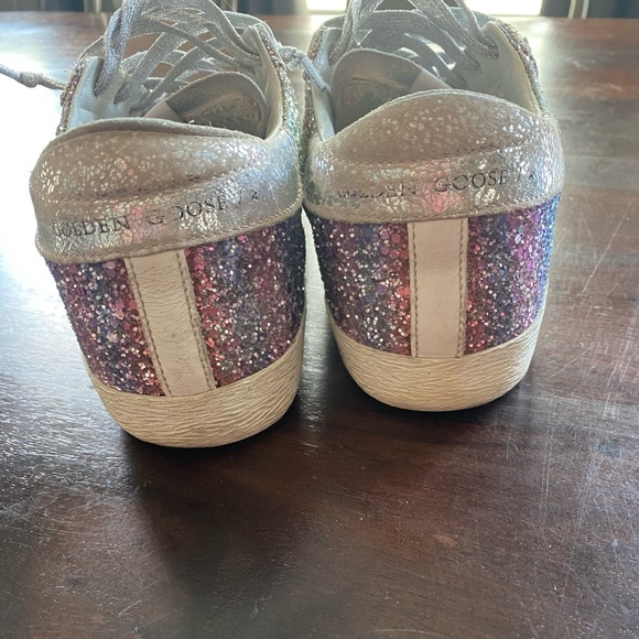 Golden Goose Glittery Silver Sneakers - Picture 3 of 9